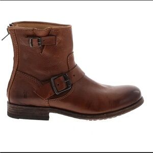 Frye Brown Leather Ankle Boots 6.5 womens